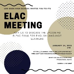 ELAC Meeting Flyer